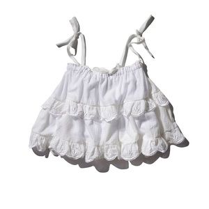 Revolve - INNIKA CHOO two tiered scallop top in white